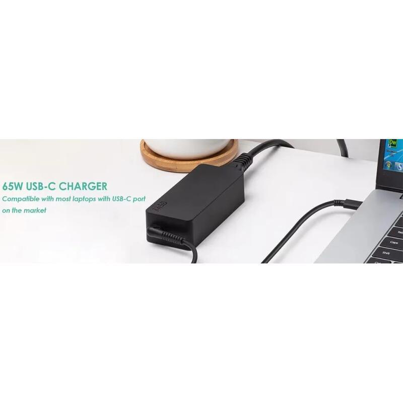 65W 20V 3.25A USB C Laptop Charger Adapter for Lenovo ThinkPad Hp Chromebook Yoga Huawei Xiaomi ASUS Type C Power Adapter