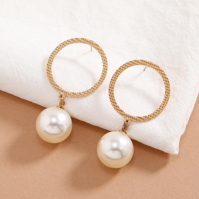 Korean Style Luxury Pearl Drop Earrings - Elegant Gift