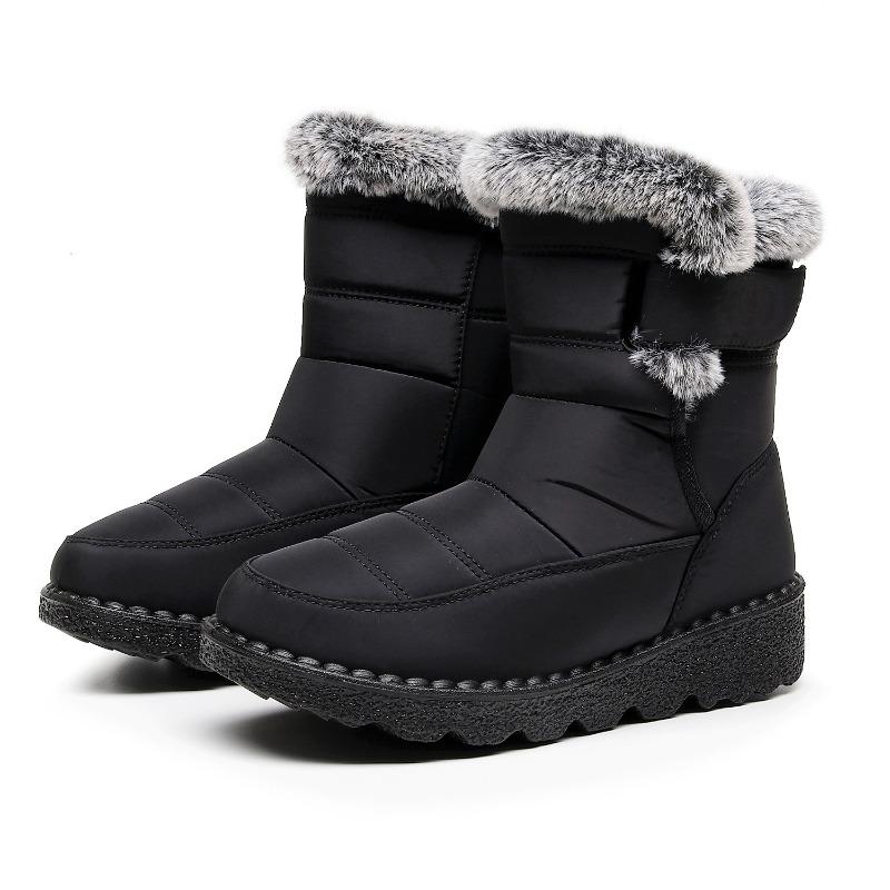 Women's Men Snow Boots Winter Plush Warm Cotton Shoes Fashion Casual High Top Boots Winter Ankle Boots for Women Men Botas Mujer