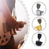 6Pcs Semi Closed Tuning Pegs Keys Tuner Machine Head Black Guitar Tuning Pegs Guitar Accessories Easy to Install