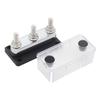 3/8" 3 Stud Power Distribution Block,Bus Bar with Cover ,High Current Wiring Stud for Marine Boats Automobiles
