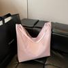 Spring texture fashion bag large capacity bag women's new armpit bag trendy simple shoulder crossbody tote bag