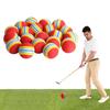 Set of 25 Rainbow Sponge Soft for Indoor Golf Ideal for Approach Practice Balls, 42mm, EVA, Practice,