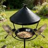 Weatherproof Standing Bird Feeder Spill Guard Bird Feeder Tray Wild Feeding Station  Garden