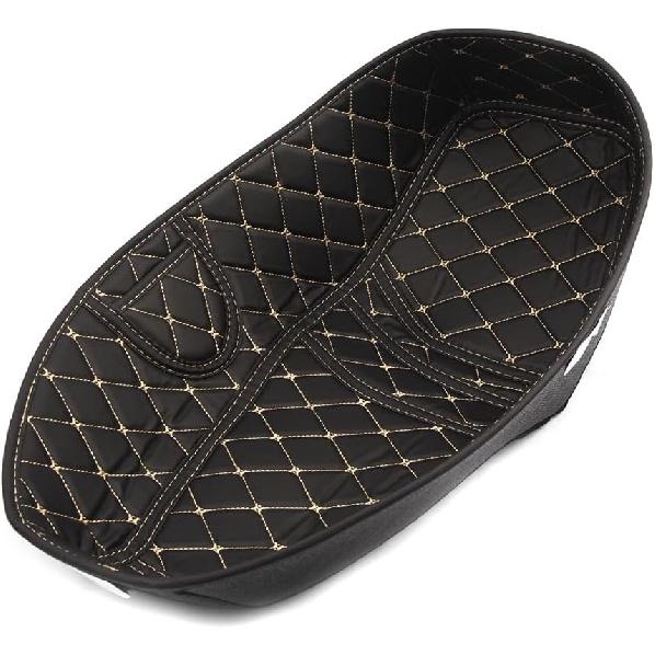 Motorcycle Seating Bucket Lining Mat Seat Bucket Pad PU Rear Cargo Trunk Liner Pad Rear Seat Protection Tool Fit for ADV160 ADV 160 (Black)