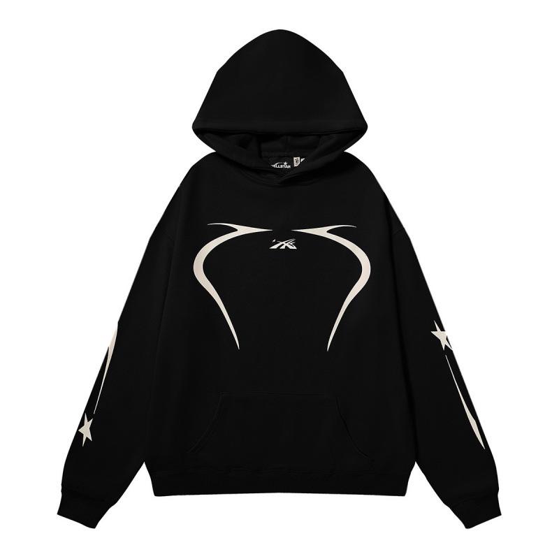 Unisex Retro Distressed Print Hoodie - Herbst/Winter Mode