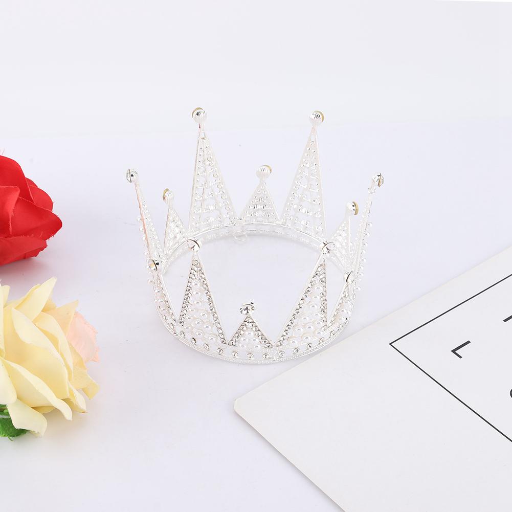 Mini Crown Cake Topper Metal Happy Birthday Cake Toppers Wedding Cake Decorator
