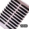 30P40P Hot Melt Multi-Haired False Eyelashes Segmented Self-Grafting Dense Natural Stage Flat False Eyelashes Soft Hair