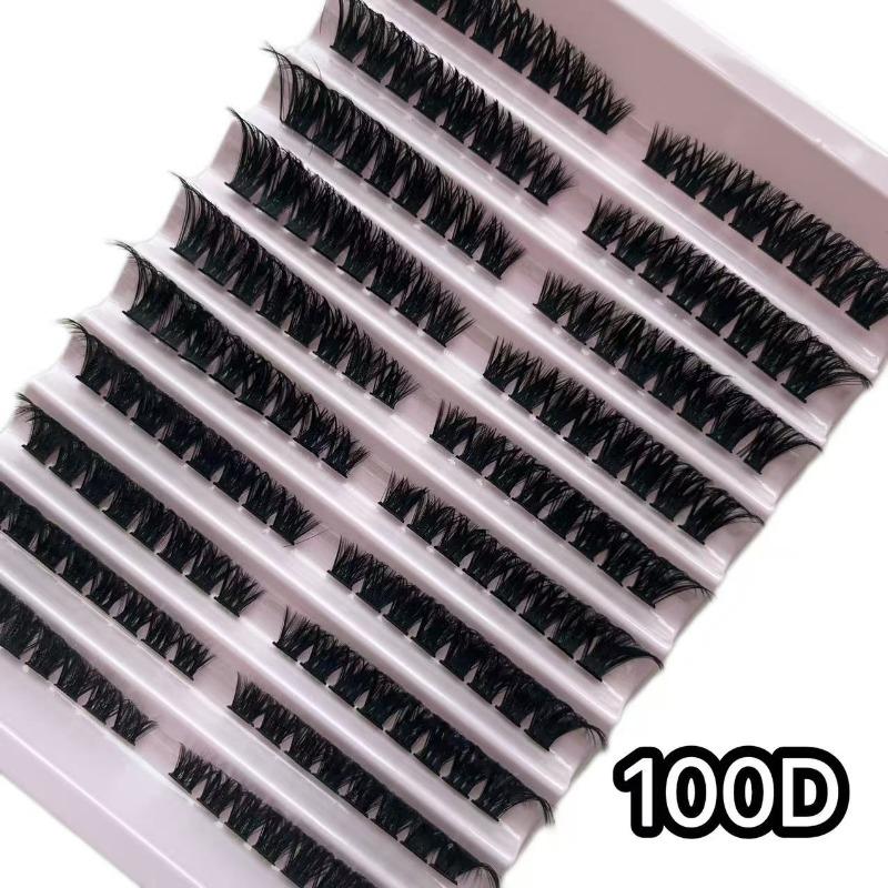 30P40P Hot Melt Multi-Haired False Eyelashes Segmented Self-Grafting Dense Natural Stage Flat False Eyelashes Soft Hair