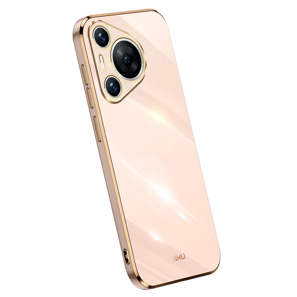 XINLI For Huawei Pura 70 Pro/Pura 70 Pro+ Case Electroplating Frame Soft TPU Phone Cover