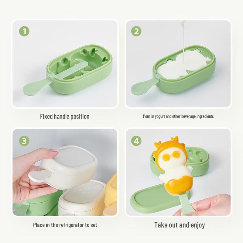 3D Dragon Ice Cream Mold (3-pack)