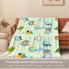 1pc Parrot,Bird,CartoonDigital Print Fleece Blanket - Contemporary Style, Suitable for All Seasons, Perfect for Home, Travel, or Camping - M