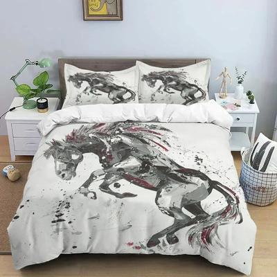 Luxury New 3D Print Horses Hd Print Bedding Set Double BedChildrenS Bed Duvet Covers Pillowcases Bedding Set Teens Bedding Set