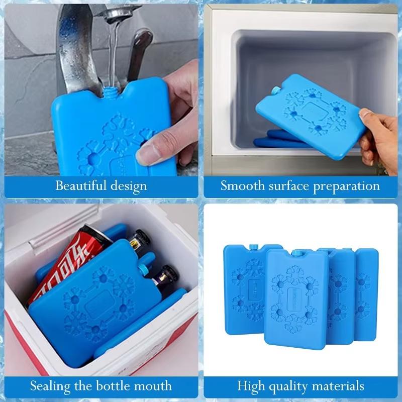 1-5pcs Portable Ice Pack Reusable Set Long Period Of Time Keep For Office Gathering Camping Food Fresh In Lunch Boxes And Bags
