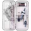 M&G Compass Set, with Compass, Ruler, Triangle, Protractor, Eraser, Lead Pencil for Students Drawing, Exam, Use