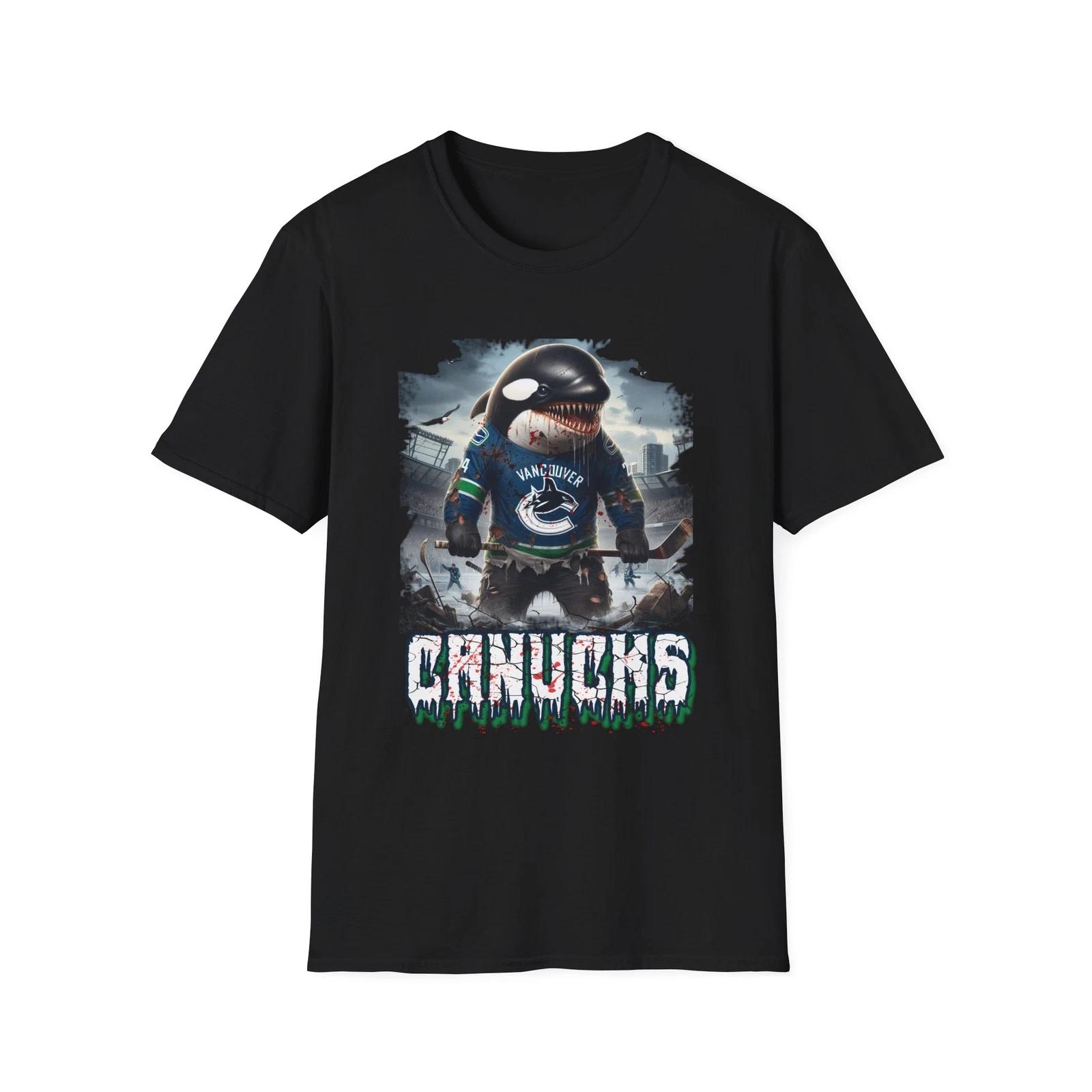 Fear the Orca - Vancouver Canucks Horror Mashup T-Shirt XXXXL
