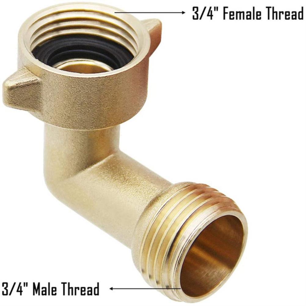 90 Degree Elbow Connector for Garden Hose Lawn Water Pipe Fitting Adapter