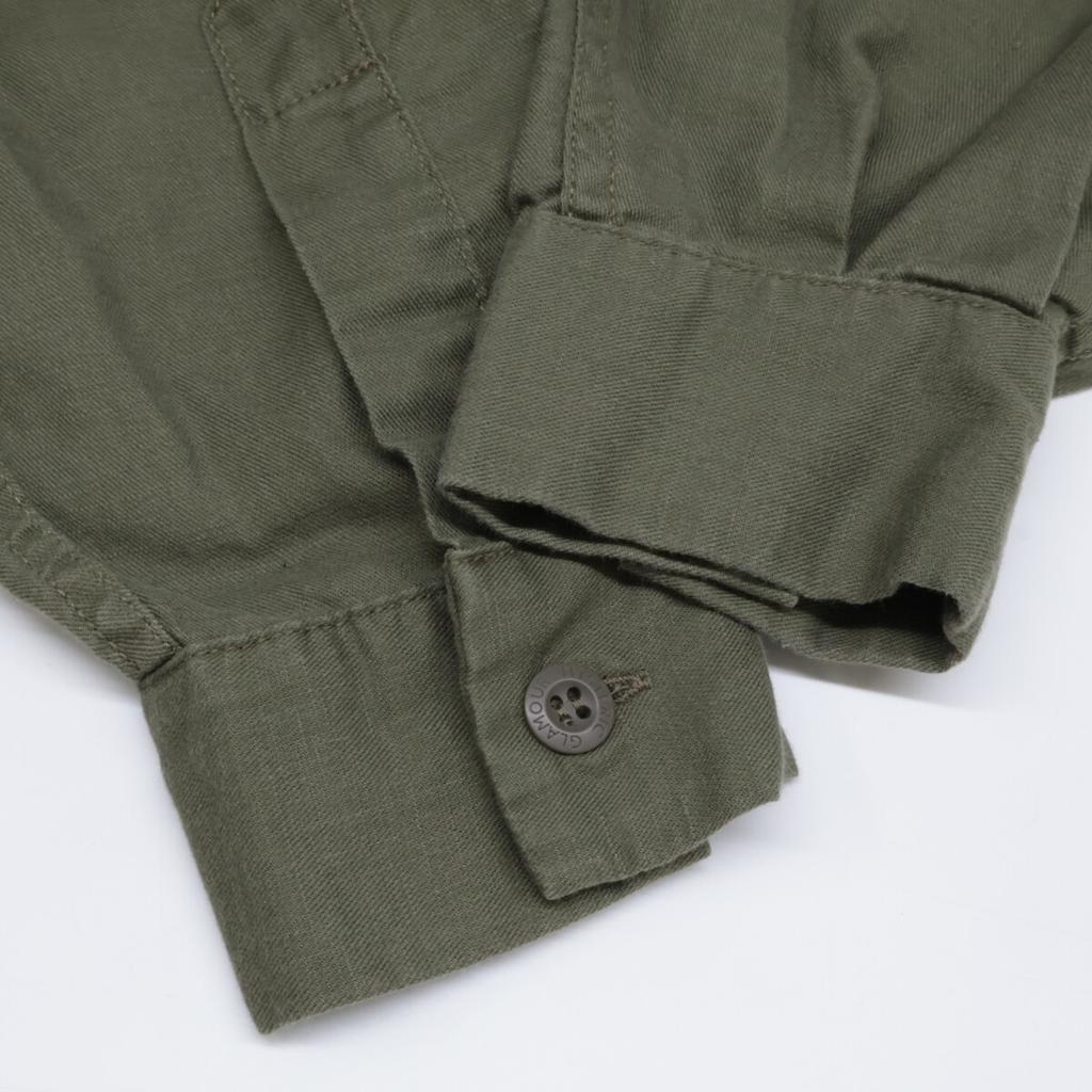 HYSTERIC GLAMOUR 01183AO04 Khaki DARK STAR Luxury Leaf Shirt Dress Dress FREE khakiUsed