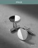 Tabarat Brass Geometric Made In Japan Men's Cufflinks, (Silver)