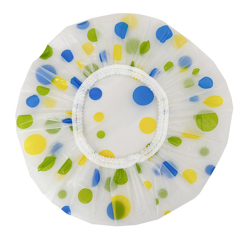 Reusable Waterproof Elastic Shower Cap for Women - Spa & Salon Hair Protection