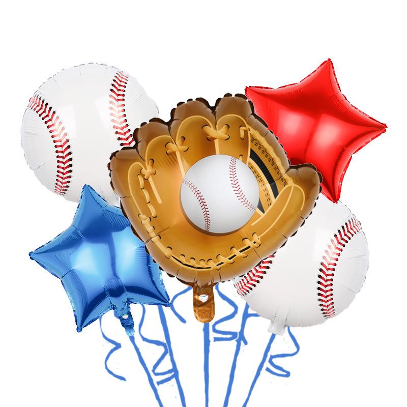 Baseball Theme Party Disposable Tableware Paper Plates Cup Banner Balloons Birthday Club Celebrations Baby Shower Decor Supplies