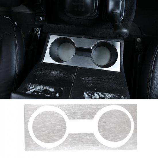 3PCS Aluminum Alloy Central Water Cup Holder & Pad For Land Rover Defender 04-18