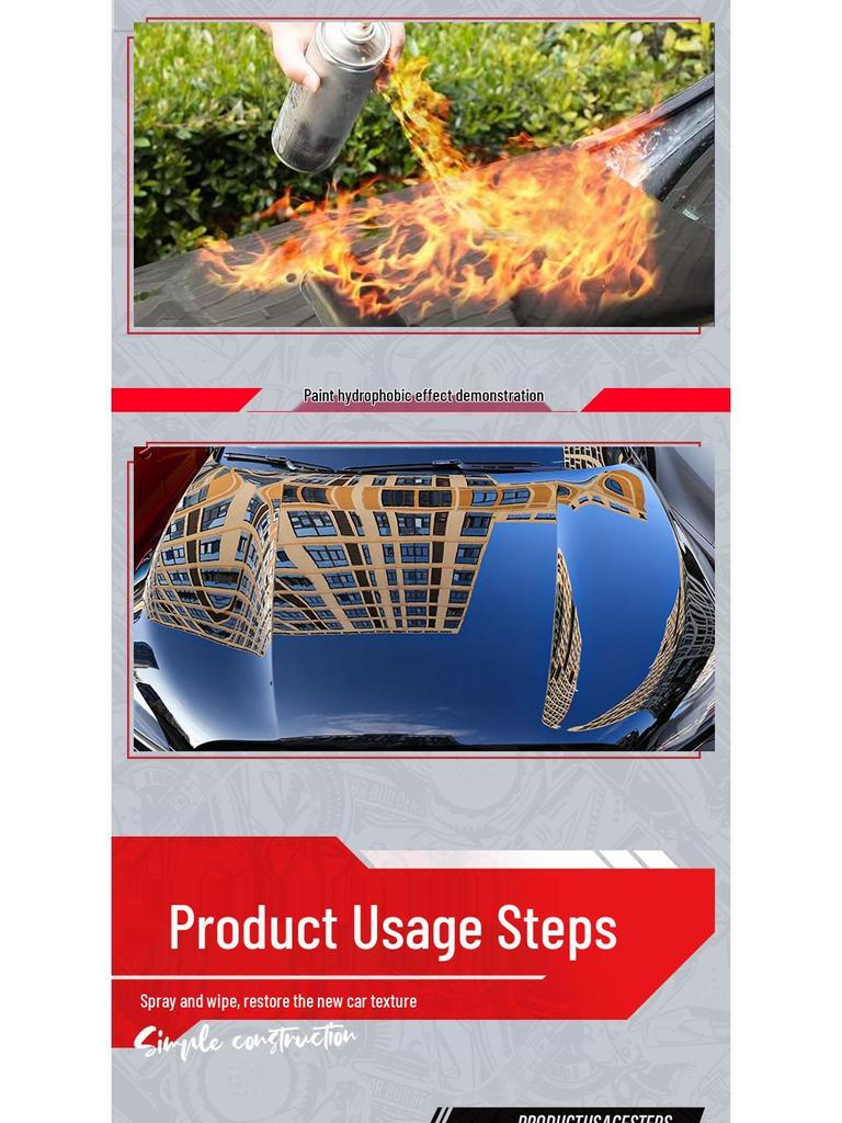 Canature Nano Coating Gloss Agent: Anti-Fouling, Water-Repellent Spray Wax for Glass & Paint Maintenance