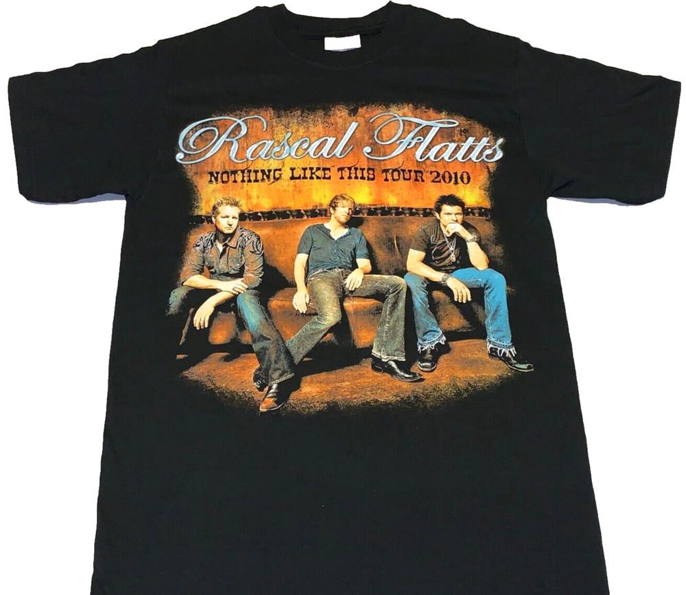 Редкая винтажная футболка Rascal Flatts Nothing Like This Concert Tour 2010 года Новая UNISEX Маленький размер XXL