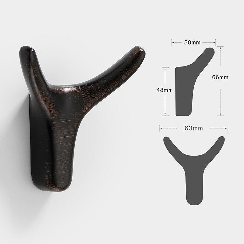 Gold Ram's Horn Coat Hook - Nordic Style Wall Mounted