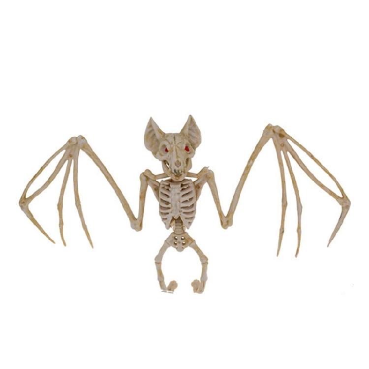 Halloweenowy Szkielet Plastyczny z Ruchomymi Stawami do Dekoracji Cmentarza, Domu Strachów, Wewnątrz i na Zewnątrz