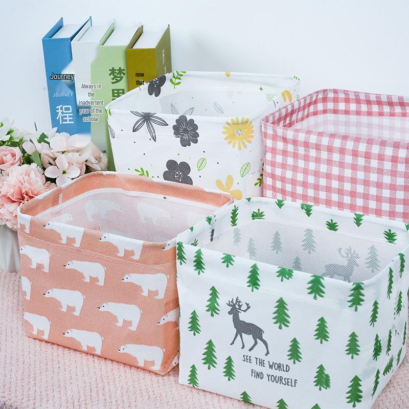 

Houndstooth Non-Woven Fabric Clothes Storage Quilt Bag with Zippered Lid