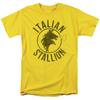 Rocky Italian Stallion Horse Adult 18/1 T-Shirt Yellow Unisex T-Shirt