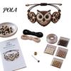 Personalisierte Schmuckzubehörteile DIY Armband-Herstellungsset, Set mit bunten Perlen und Tier-Anhängern, Handgemachtes Bastelset für Erwachsene