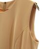FOXEY NEW YORK Made In Japan No Sleeve One Piece 40 Beige Women Used