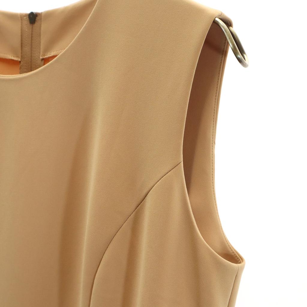 FOXEY NEW YORK Made In Japan No Sleeve One Piece 40 Beige Women Used