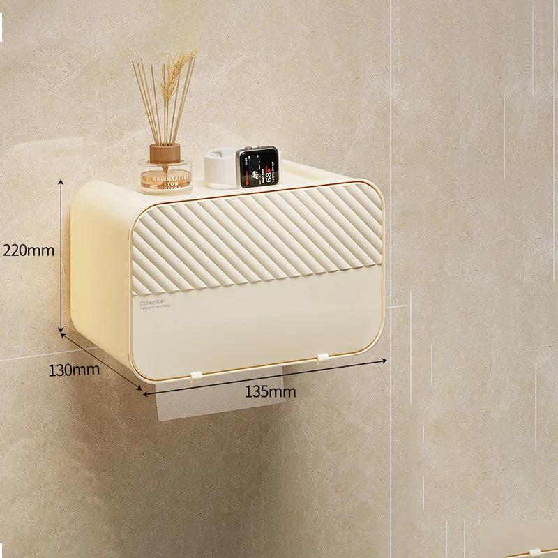 

Toilet tissue box bathroom toilet paper box storage rack no punching toilet paper box wall mounted accessories for bathroom