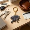 Animal Shaped Charm 1/2/3Pcs Raccoon Keychain for Backpacks, Golden Plated Car Key Ring, Backpack Decoration Decorative Pendant, Gift Lovers Shape