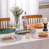 Retro Faux Leather Dinner Mat Oil-resistant Nordic Style Placemat Waterproof Thermal Insulation Mat Kitchen Use