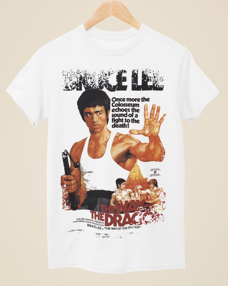 The Way of the Dragon - Movie Poster Inspired Unisex White T-Shirt Unisex T-Shirt XL