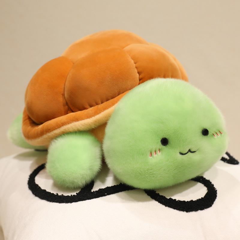 30/40 cm Cuscino Peluche Tartaruga Pane Carina Ciondolo Peluche Tartaruga Pane Kawaii Giocattolo Animale Morbido Riempito Decorazione per la Casa