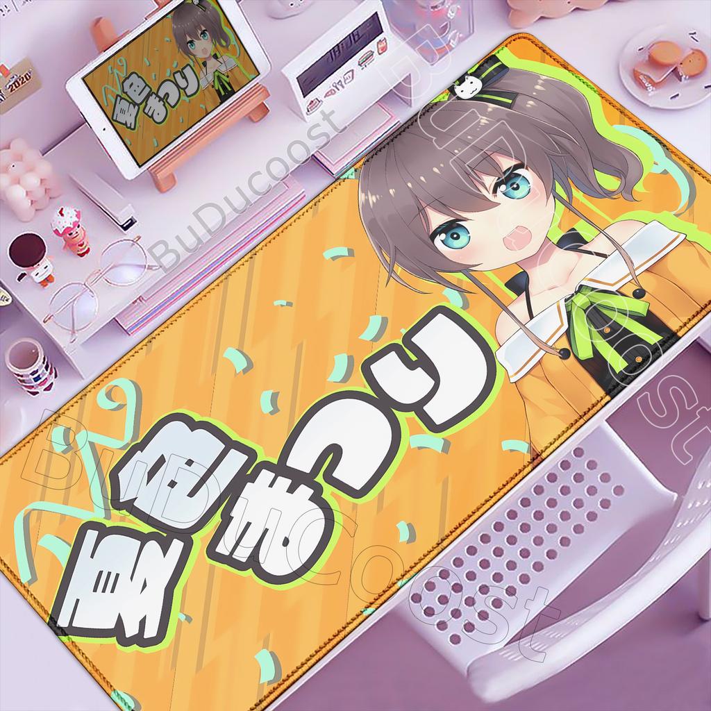 Natsuiro Matsuri Niedliches Mauspads Laptop Groß Hololive Tastatur Spielmatte PC Kawaii Anime Mädchen Mauspads XXL Spielschrank Schreibtischmatte