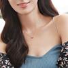 FANCIME 18K Pink Gold Diamond Necklace for Clover Perfect for and Gift Wrapping Women, Lab-Grown Diamonds, Four-Leaf Design, Birthdays, Anniversaries,