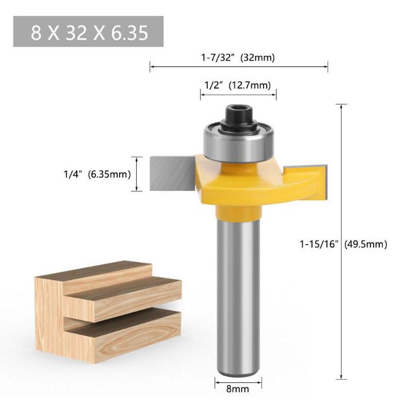 1 buc. 8mm tijă T-sloting biscuiți articulații tăietor de fante pentru îmbinare freza pentru freza pentru prelucrarea lemnului