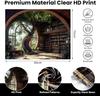 Magic School Bookshelf Tapestry Study Room Picture Large Book Tree House Medieval Tapestries Dorm Wall Art for Home Decor