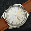 SEIKO 5 AUTOMATIC 7009A JAPAN MENS VINTAGE WHITE COLOR DIAL WATCH a702610-1 R209-a702610
