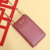 Women's Wallet Shoulder Mini Leather Bags Straps Mobile Phone Big Card Holders Wallet Handbag Money Pockets Girls Small Bags sac