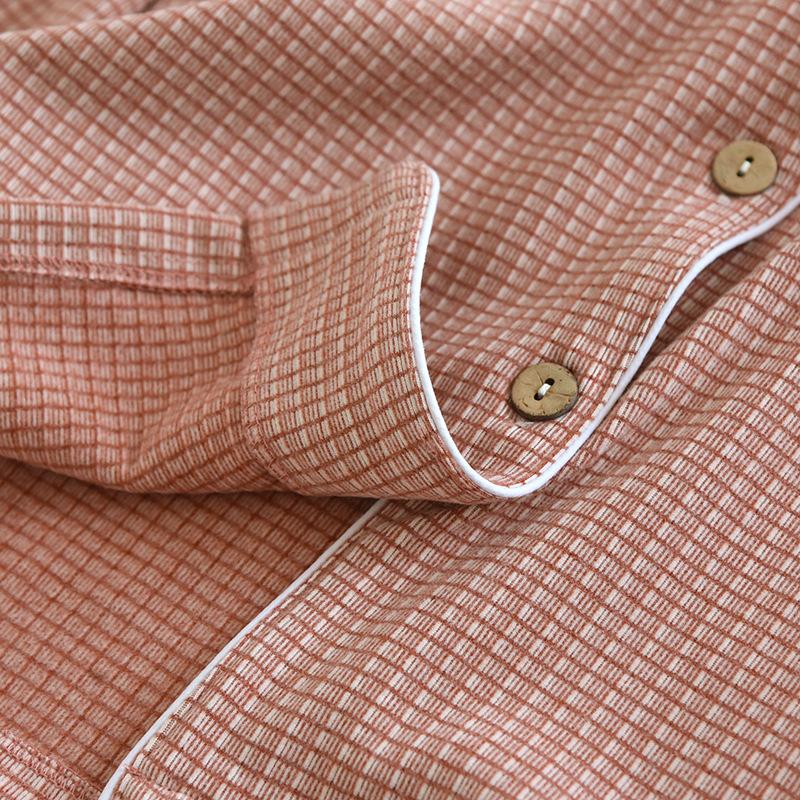 Nuovo Set Pigiama Coppia Autunno e Inverno Uomo e Donna Manica Lunga a Quadri Due Pezzi Velluto Tedesco Caldo Casa Pelliccia