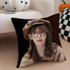 singer cute SSakura Miyawaki Cushion Cover Throw Pillow Cover Hidden Button Durable Polyester Chair Cushion