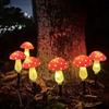 8/12/20LEDs Solar Powered Mushroom Garden Lights with 8 Lighting Modes for Christmas Yard Lawn Pathway Wedding Party Decor