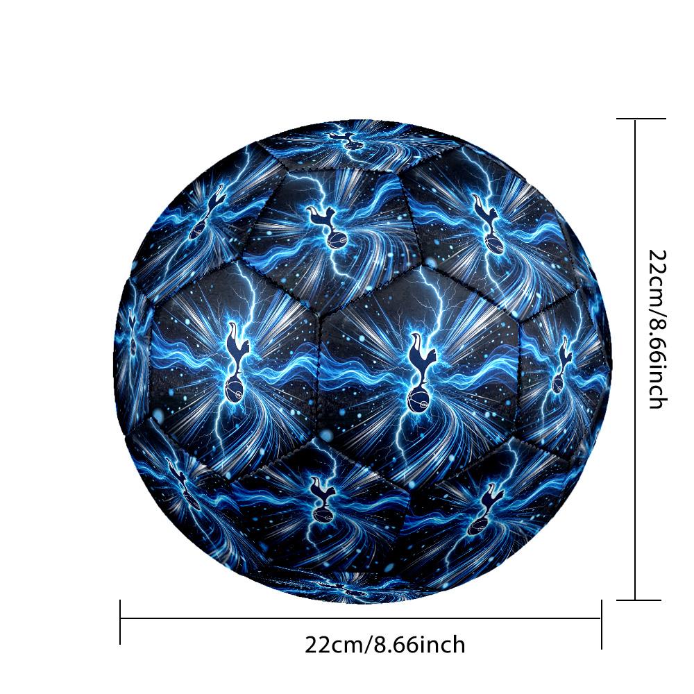 Tottenham Hotspur Theme Soccer Ball Size 5 Soccer Ball Soft Touch Professional Training Football for Outdoor Sports